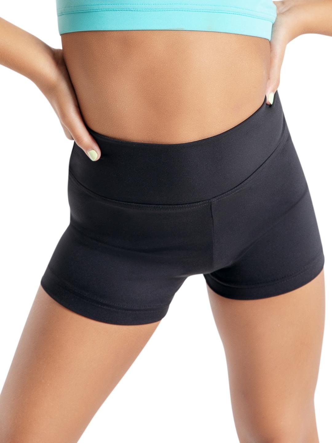 Capezio Children's High Waisted Short Worn High or Folded Down