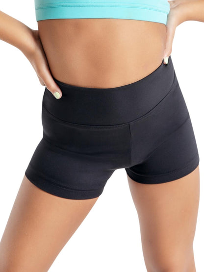 Capezio Children's High Waisted Short Worn High or Folded Down