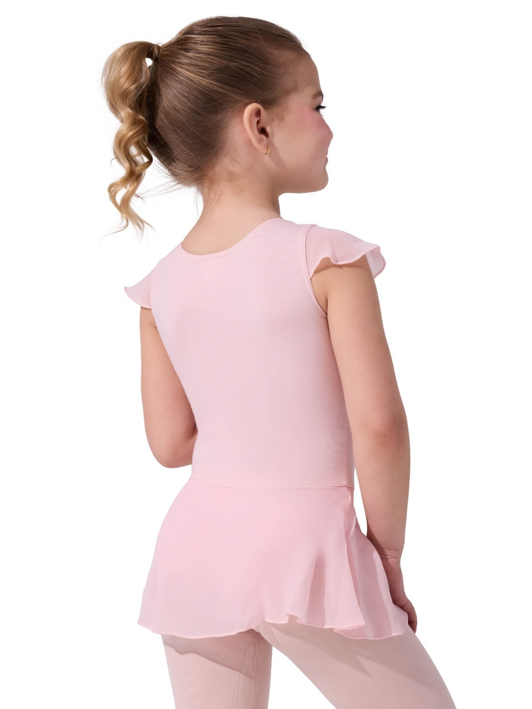 Capezio Children's Lined Flutter Sleeve Dress