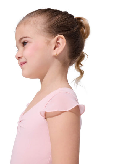 Capezio Children's Lined Flutter Sleeve Dress