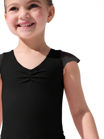 Capezio Children's Lined Flutter Sleeve Dress