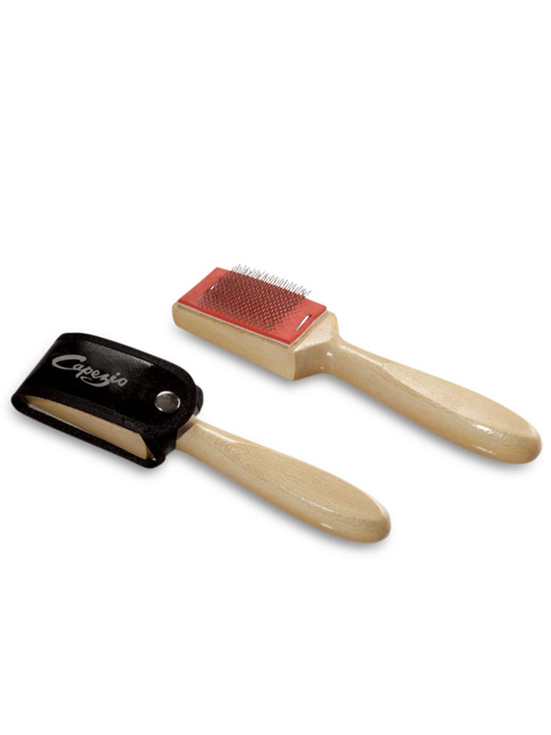 Capezio Suede Kiss Wire Hair Brush with Logo Cover