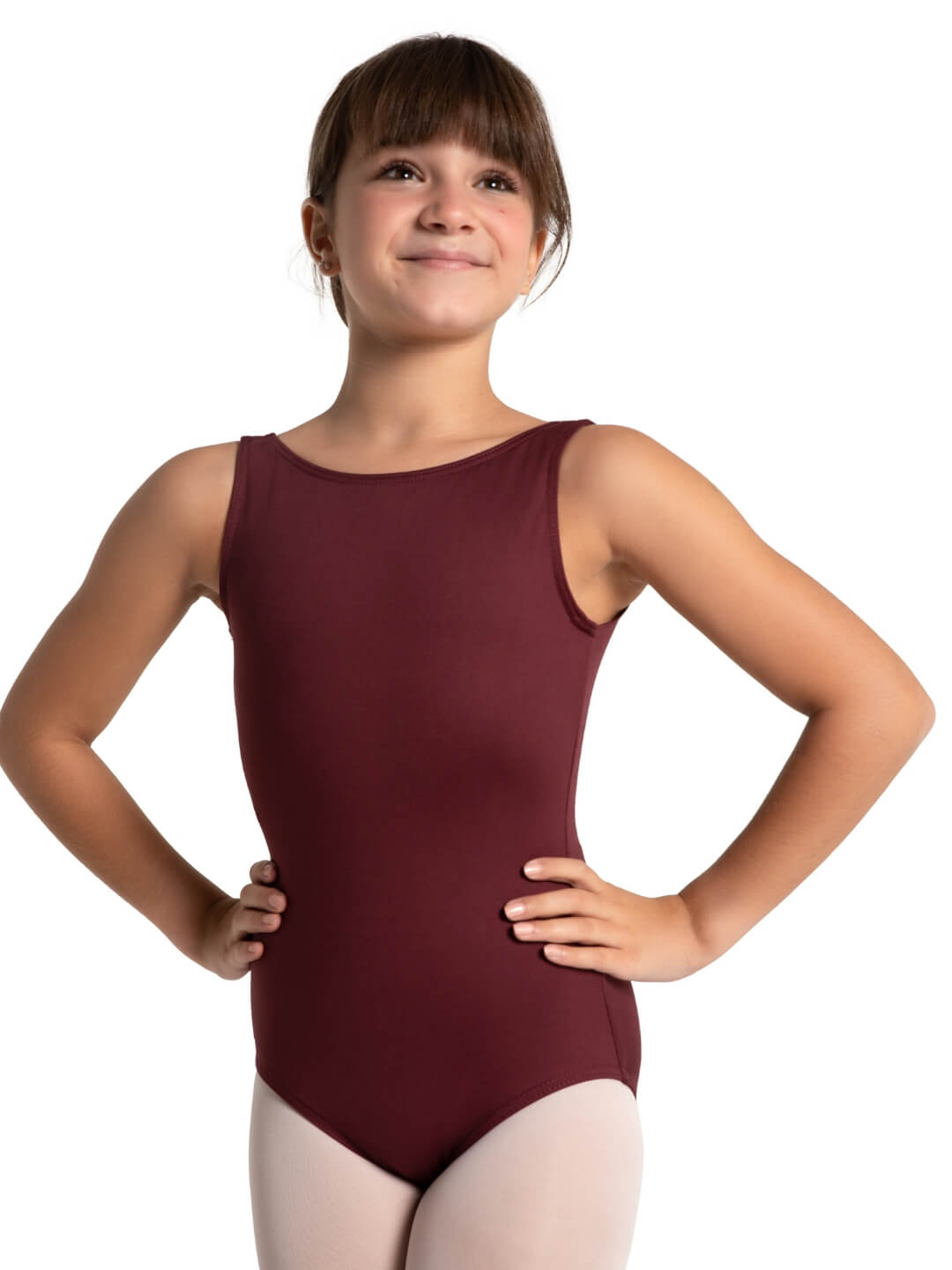 Capezio Capezio Studio Collection Low V Back w/ Pinch Tank Leotard - Girls