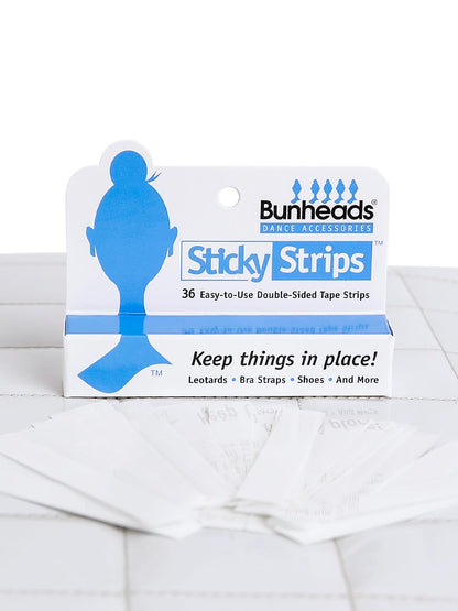 Capezio Double-Sided Sticky Strips™ Hold Straps in Place
