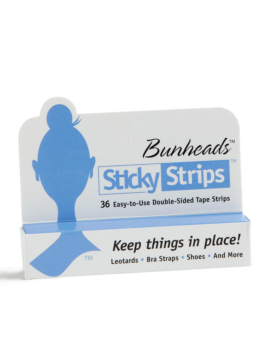Capezio Double-Sided Sticky Strips™ Hold Straps in Place