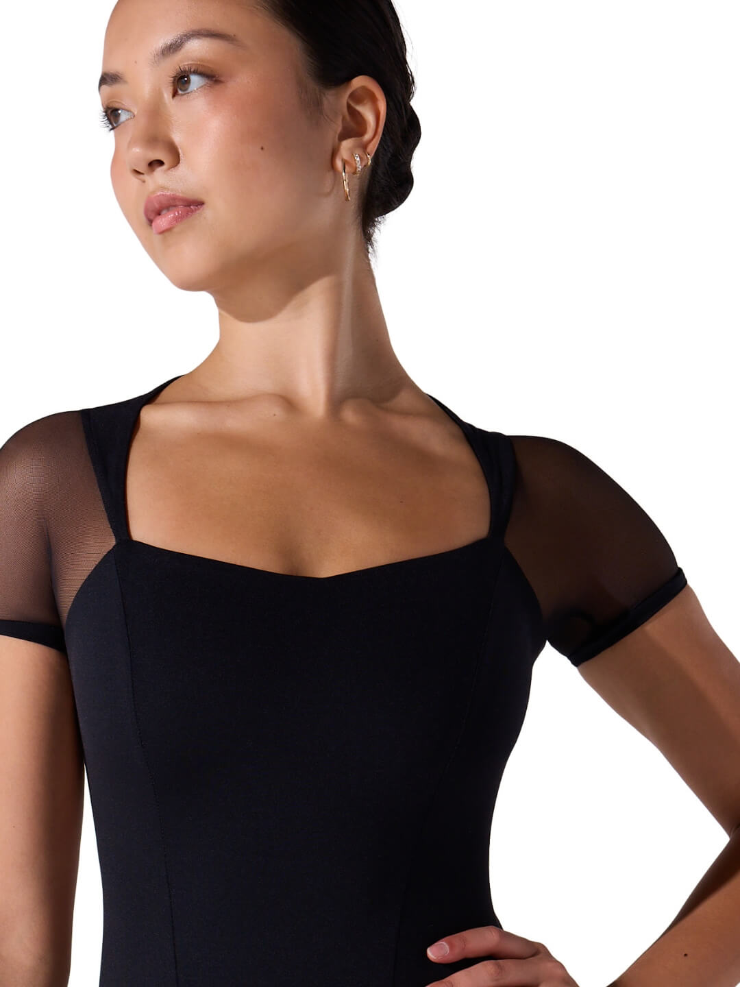 Capezio Capezio Soft Elegance Corset Short Sleeve Leotard