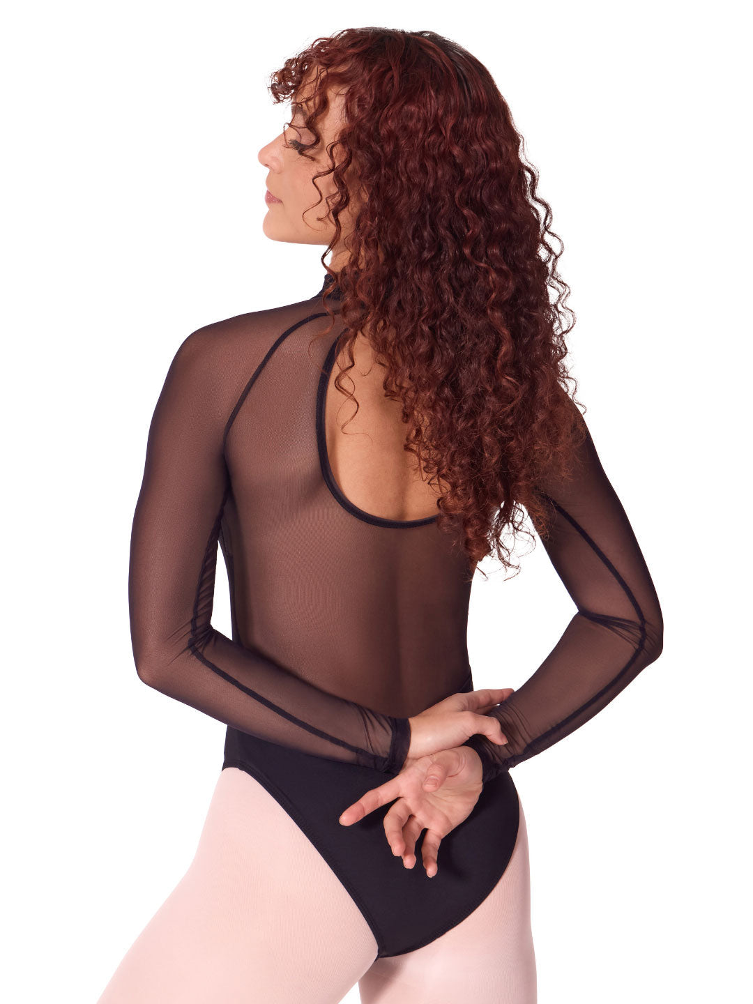 Capezio Capezio Soft Elegance Long Sleeve Mesh Leotard