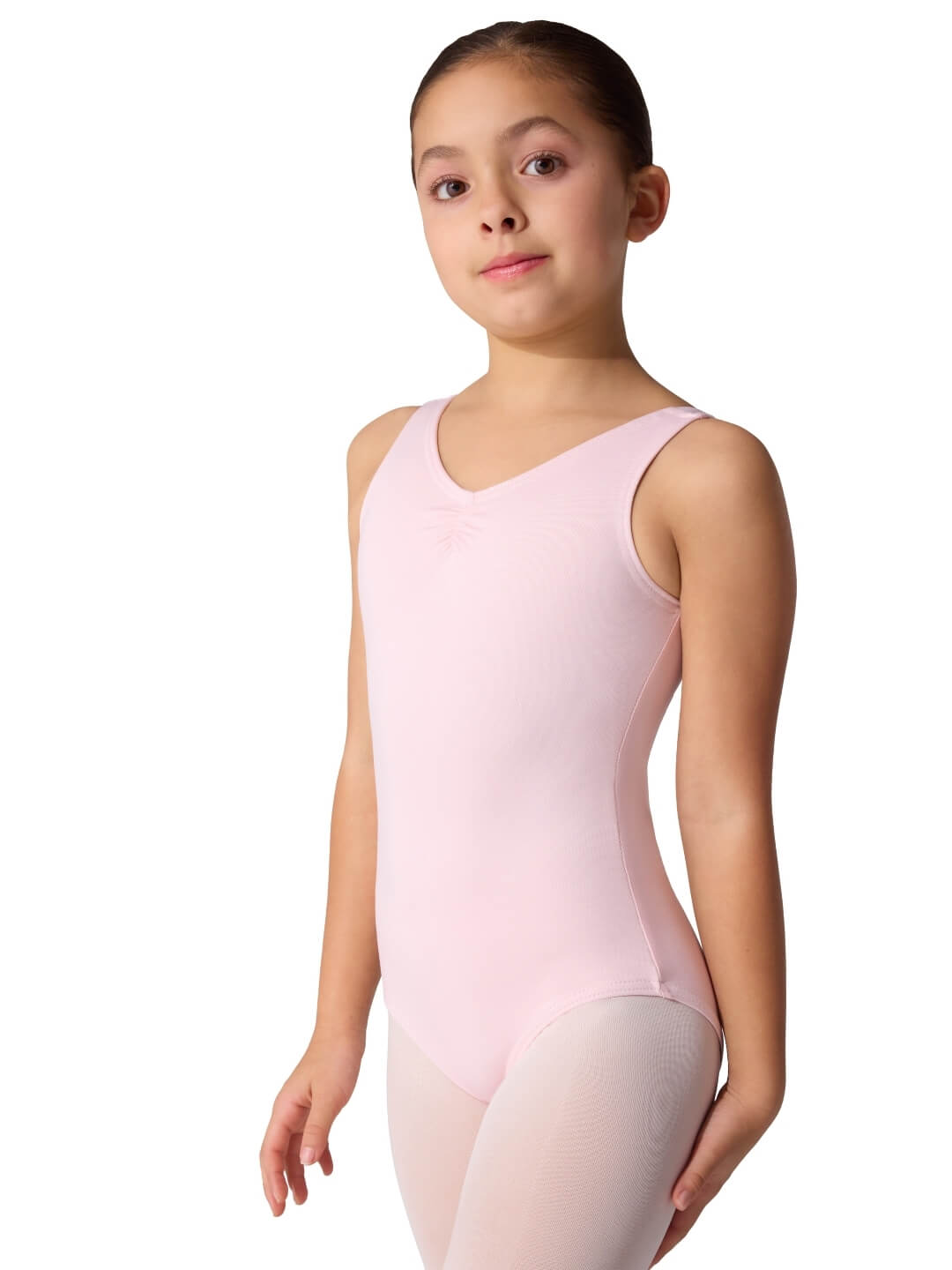 Capezio Capezio Studio Collection Pinch Front V Neck Leotard - Child