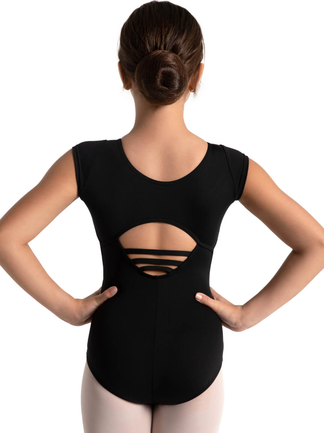 Capezio Studio Collection High Neck Cap Sleeve Leotard - Girls